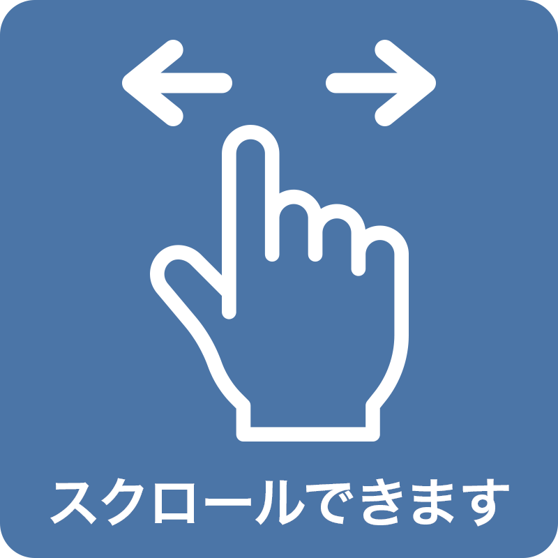 スクロールできます